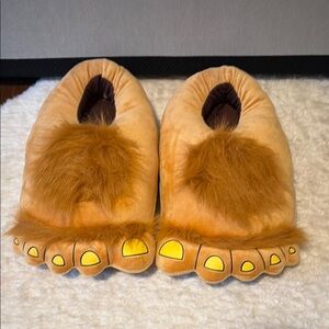 Adult Furry Bigfoot Slippers